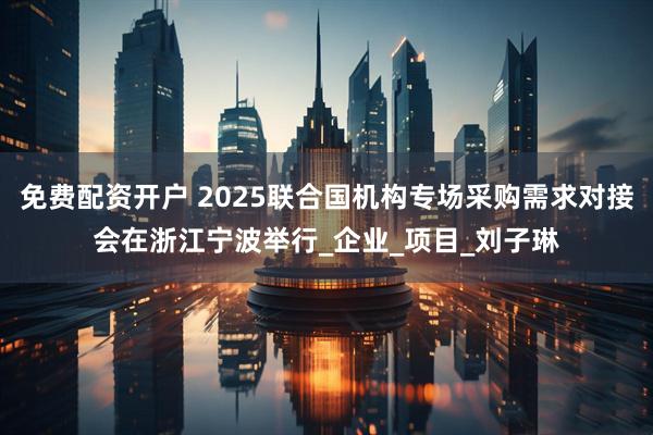 免费配资开户 2025联合国机构专场采购需求对接会在浙江宁波举行_企业_项目_刘子琳