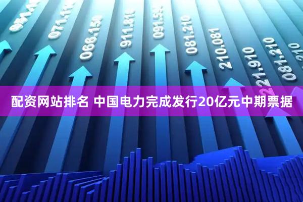 配资网站排名 中国电力完成发行20亿元中期票据